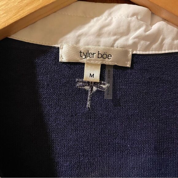 Tyler Boe Linen Split Neck Top Medium - Picture 5 of 5